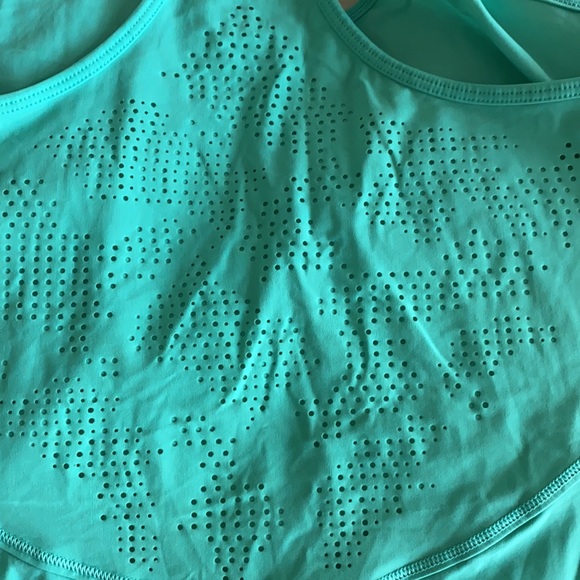 NWOT Lululemon teal laser cut tank Sz 8 - Picture 3 of 4